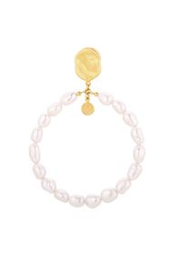 MOKOBELLE - Kolczyki koła z perłami Sofija. Materiał: pozłacane. Kolor: biały. Kamień szlachetny: perła #2