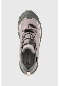 salomon - Salomon buty XA Rogg 2 GTX damskie kolor fioletowy. Zapięcie: sznurówki. Kolor: fioletowy. Materiał: materiał. Szerokość cholewki: normalna #5