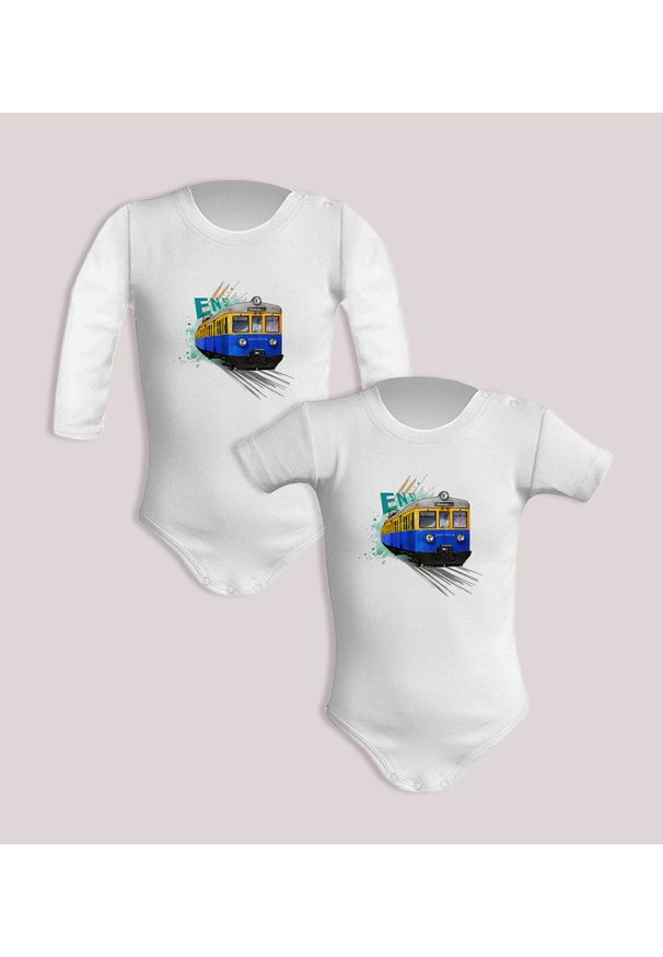 nikiniki - EN57 — body (Rozmiar: 9M; Długość rękawa: długi; Rodzaj nadruku: EN57). Materiał: bawełna. Wzór: nadruk