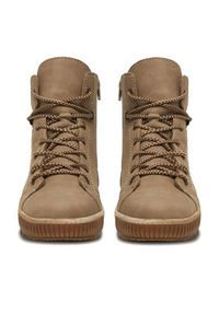 Rieker Trzewiki N0730-64 Beżowy. Kolor: beżowy. Materiał: materiał, syntetyk #3