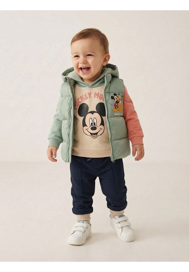 Sinsay - Spodnie dresowe jogger - granatowy. Kolor: niebieski. Materiał: dresówka