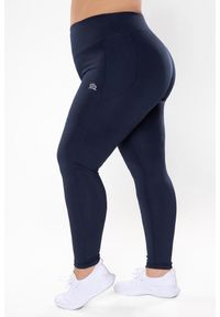 ROUGH RADICAL - Legginsy fitness damskie Rough Radical Optimal Plus size. Kolekcja: plus size. Kolor: niebieski. Sport: fitness