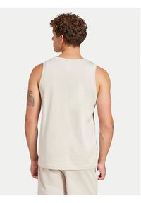 Adidas - adidas Tank top Essentials Small Logo IN6177 Beżowy Regular Fit. Kolor: beżowy. Materiał: bawełna #4