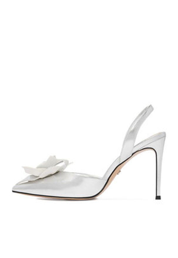 Gino Rossi - GINO ROSSI Szpilki CEO-ROSE-LT2155-1 Srebrny. Kolor: srebrny. Materiał: skóra. Obcas: na szpilce