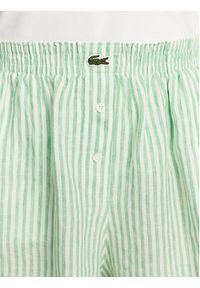 Lacoste Szorty materiałowe FF0226 Zielony Relaxed Fit. Kolor: zielony. Materiał: len #3