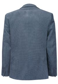 Granatowa, Taliowana Marynarka, 2 Guziki - Casino, Męska. Kolor: niebieski. Materiał: poliester, wiskoza #4