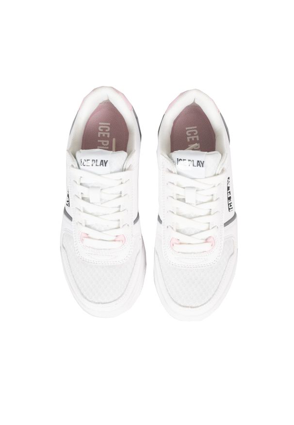 Ice Play Sneakersy | KURW003W3YM1 | Kobieta | Biały. Okazja: na spacer. Nosek buta: okrągły. Kolor: biały. Materiał: skóra ekologiczna. Sport: turystyka piesza