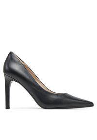 Calvin Klein Szpilki Heel Pump 90 - Lth HW0HW02336 Czarny. Kolor: czarny. Materiał: skóra. Obcas: na szpilce