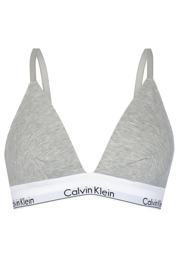 Calvin Klein Underwear Biustonosz braletka 000QF1061E Szary. Kolor: szary. Materiał: bawełna