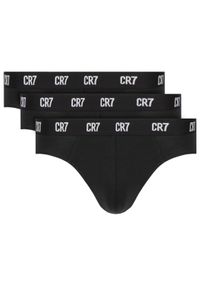 Cristiano Ronaldo CR7 Komplet 3 par slipów Main Basic Brief 3-Pack 8100-66-900 Czarny. Kolor: czarny. Materiał: bawełna