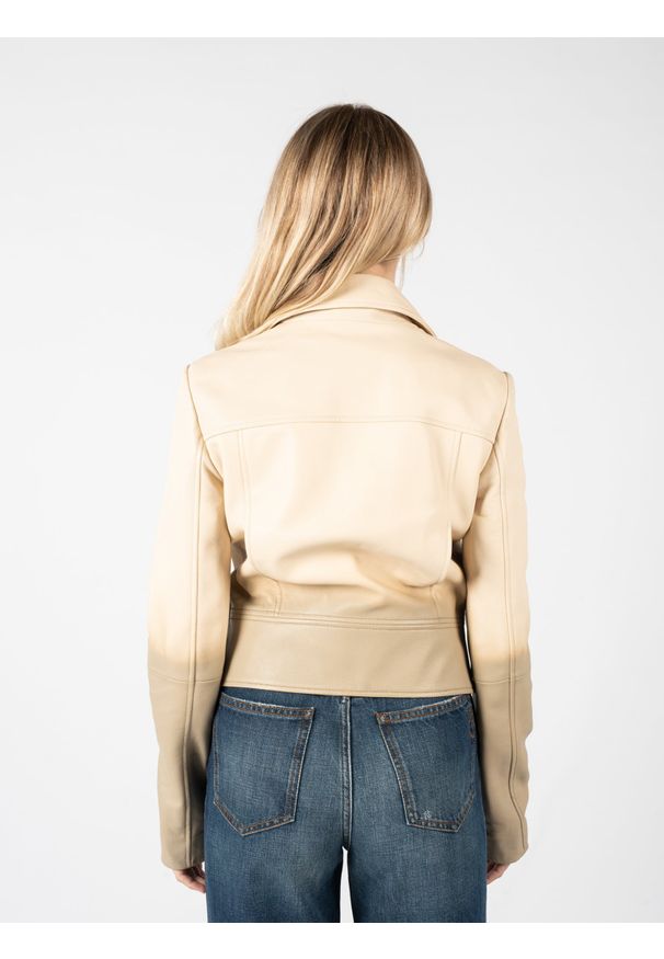 Pinko Kurtka "Sensible 13" | 1G171X Y7UF | Kobieta | Beżowy, Piaskowy. Kolor: beżowy. Materiał: skóra