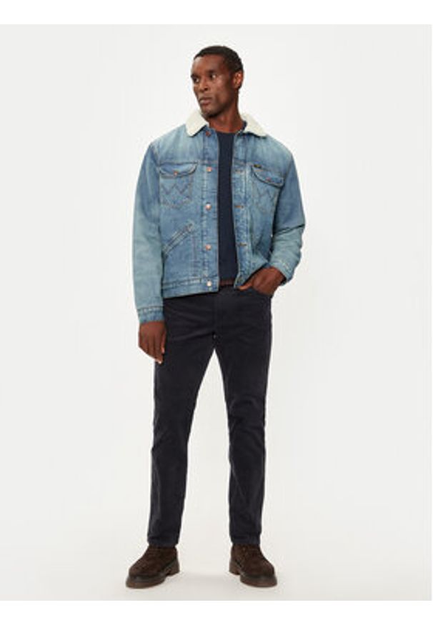 Wrangler Kurtka jeansowa 112357271 Niebieski Regular Fit. Kolor: niebieski. Materiał: bawełna