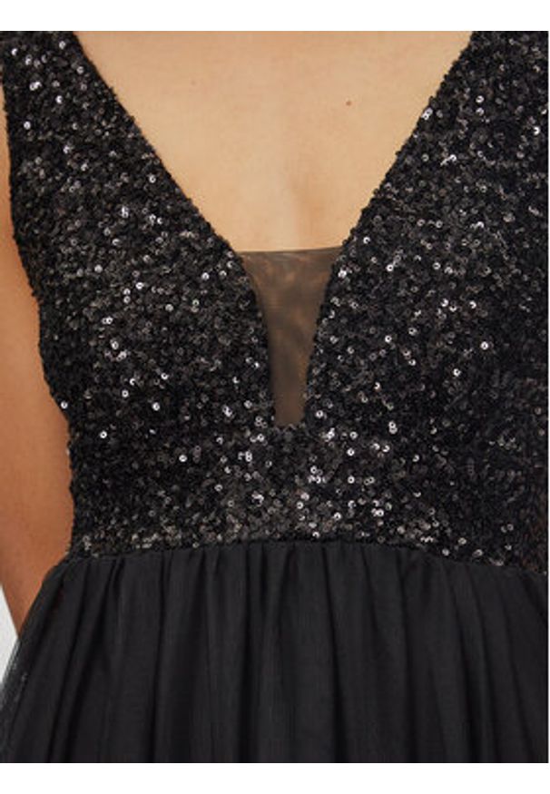 Rinascimento Sukienka wieczorowa CFC0120052003 Czarny Regular Fit. Kolor: czarny. Materiał: syntetyk. Styl: wizytowy