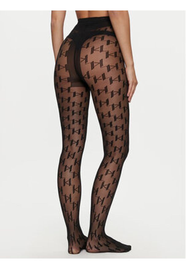 Karl Lagerfeld - KARL LAGERFELD Rajstopy Damskie 236W3909 Czarny. Kolor: czarny. Materiał: nylon, materiał, poliamid