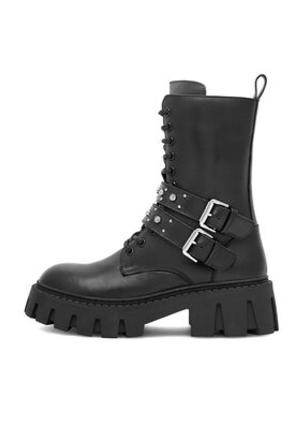 Eva Minge Botki GANDRA-8326 Czarny. Kolor: czarny. Materiał: skóra