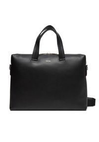 Calvin Klein Torba na laptopa Ck Premium Leather Laptop Bag K50K512939 Czarny. Kolor: czarny. Materiał: skóra