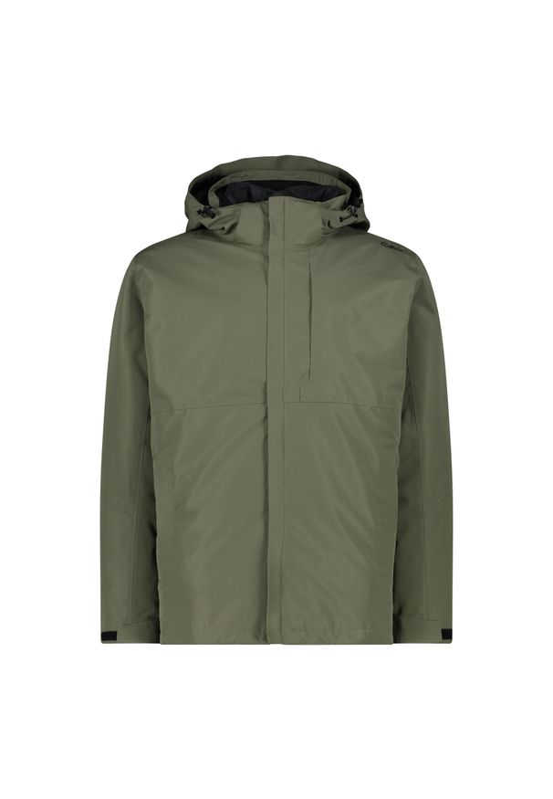 Kurtka męska turystyczna CMP 33Z1577D. Kolor: wielokolorowy, czarny, zielony. Sport: turystyka piesza