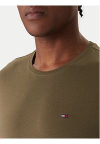 Tommy Jeans T-Shirt DM0DM04411 Zielony Slim Fit. Kolor: zielony. Materiał: bawełna #3