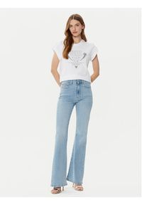 Guess T-Shirt W5RI06 I3Z14 Biały Regular Fit. Kolor: biały. Materiał: bawełna #4