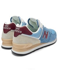 Buty unisex New Balance U574SPR – niebieskie. Kolor: niebieski. Materiał: zamsz, guma, materiał, syntetyk. Szerokość cholewki: normalna. Model: New Balance 574 #3