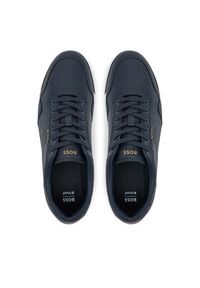 BOSS Sneakersy Nitan 50548658 Granatowy. Kolor: niebieski. Materiał: skóra