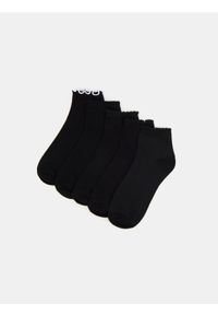 Sinsay - Skarpetki z falbanami 5 pack - czarny. Kolor: czarny