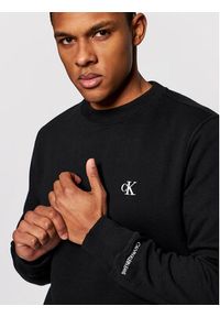 Calvin Klein Jeans Bluza Embroidered Logo J30J314536 Czarny Regular Fit. Kolor: czarny. Materiał: bawełna #5