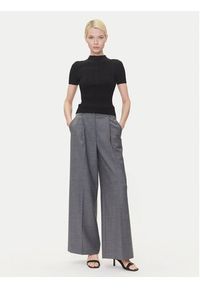 Hugo - HUGO Sweter Sarphapilk 50542598 Czarny Slim Fit. Kolor: czarny. Materiał: wiskoza