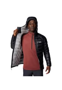 columbia - Kurtka sportowa męska Arctic Crest Down Hooded Jacket. Kolor: czarny. Materiał: nylon