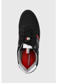 U.S. Polo Assn. sneakersy kolor czarny. Nosek buta: okrągły. Zapięcie: sznurówki. Kolor: czarny. Materiał: guma