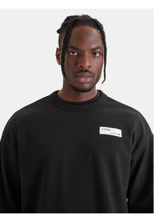 G-Star RAW - G-Star Raw Bluza HB Badge D28660-E209 Czarny Relaxed Fit. Kolor: czarny. Materiał: bawełna