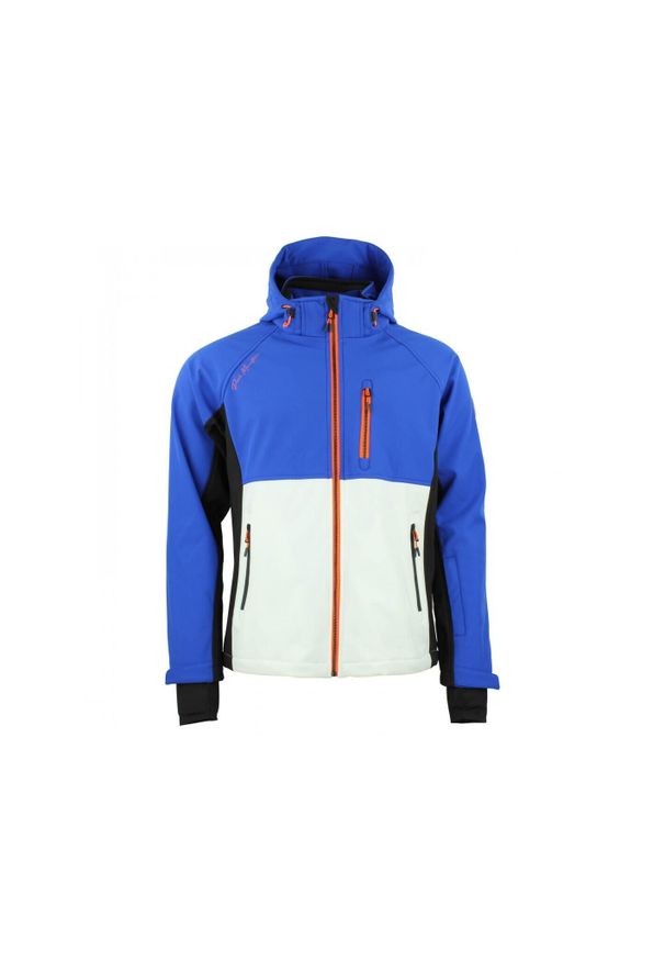 PEAK MOUNTAIN - Kurtka Peak Mountain Shoftshell. Kolor: wielokolorowy, niebieski, biały. Sport: turystyka piesza, wspinaczka