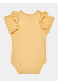 United Colors of Benetton - United Colors Of Benetton Body dziecięce 3P4ZAB00D Żółty Regular Fit. Kolor: żółty. Materiał: bawełna