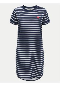 JDY Sukienka codzienna New Ivy 15298074 Granatowy Regular Fit. Okazja: na co dzień. Kolor: niebieski. Materiał: syntetyk, bawełna. Typ sukienki: proste. Styl: casual