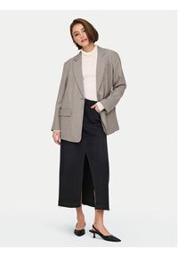 only - ONLY Marynarka Linda 15328158 Beżowy Oversize. Kolor: beżowy. Materiał: syntetyk #3