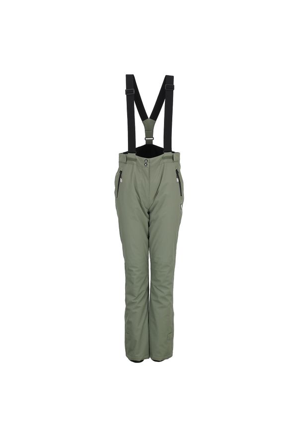 PEAK MOUNTAIN - Spodnie narciarskie dla kobiet Peak Mountain Atozan. Kolor: zielony. Sezon: zima. Sport: narciarstwo