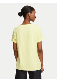 Liu Jo Sport T-Shirt TA6163 JS003 Żółty jasny Regular Fit. Kolor: żółty. Materiał: bawełna. Styl: sportowy #4