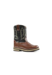 PRO-TECH - Buty Western Model West. Kolor: brązowy. Materiał: skóra, guma