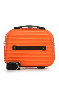 Wittchen - Komplet walizek z ABS-u z żebrowaniem pomarańczowy. Kolor: pomarańczowy. Materiał: guma. Styl: elegancki #7