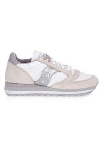 Buty do chodzenia damskie Saucony 15 Jazz Triple White Silver. Zapięcie: sznurówki. Kolor: biały, beżowy, wielokolorowy, szary. Materiał: materiał. Szerokość cholewki: normalna. Sport: turystyka piesza