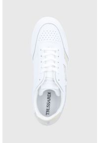 Trussardi Jeans - Trussardi buty kolor biały. Nosek buta: okrągły. Zapięcie: sznurówki. Kolor: biały. Materiał: guma #2
