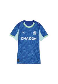 Puma - Damska trzecia koszulka Olympique Marsylia 25/26 PUMA Vivid Blue Bleu Azur. Kolor: niebieski. Sport: piłka nożna