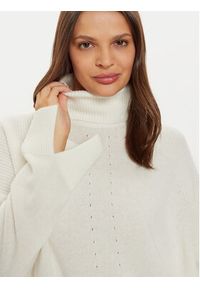 Liu Jo Golf WF4434 MS009 Écru Regular Fit. Typ kołnierza: golf. Materiał: wełna #3