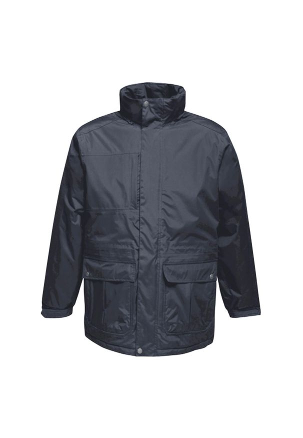 Regatta - Męska Kurtka Parka Przeciwdeszczowa Darby III. Kolor: niebieski. Sport: turystyka piesza