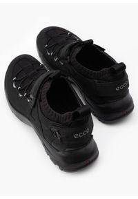 ecco - Buty trekkingowe męskie ECCO OFFROAD M SHOE TEX. Zapięcie: pasek. Kolor: czarny. Materiał: guma, skóra, nubuk, tkanina, dzianina. Wzór: paski. Sport: turystyka piesza #5