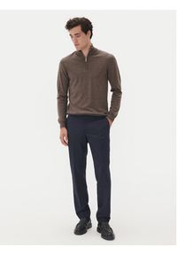 Matinique Sweter Mason 30207103 Brązowy Regular Fit. Kolor: brązowy. Materiał: wełna #5