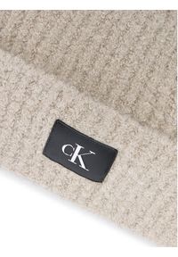 Calvin Klein Czapka Hardware K60K612652 Beżowy. Kolor: beżowy. Materiał: akryl #5