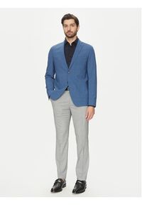 Michael Kors Marynarka MK0SB01025 Niebieski Slim Fit. Kolor: niebieski. Materiał: syntetyk #8