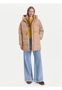 United Colors of Benetton - United Colors Of Benetton Kurtka puchowa 22T6DN087 Beżowy Regular Fit. Kolor: beżowy. Materiał: syntetyk #2
