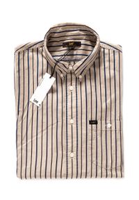 Lee - LEE RIVITED SHIRT DUST BEIGE L66IUELP 112116470. Wzór: paski #1